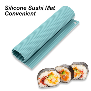 Recién llegado, fabricante de <span class=keywords><strong>sushi</strong></span> de silicona antiadherente, almohadillas de silicona para <span class=keywords><strong>sushi</strong></span> para rollos de arroz caseros perfectos para principiantes - Product Image 6