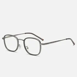 Yeni retro erkek ve kadın miyopi gözlük çerçeve düz renk kişiselleştirilmiş gözlük çerçeve asetat gözlük çerçeveleri