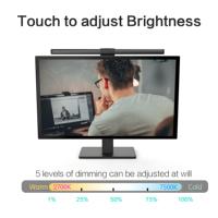 Lampe de barre LED à gradation progressive tactile de style moderne, alimentée par USB, compatible avec les écrans intelligents, pour la lecture, le travail, l'ordinateur portable et la chambre