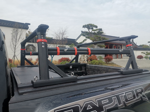 헤비듀티 알루미늄 합금 롤바 픽업트럭 4x4 오프로드 트렁크 마운트 랙 100kg+ 용량 레인저 랩터 힐룩스 호환 - Product Image 4