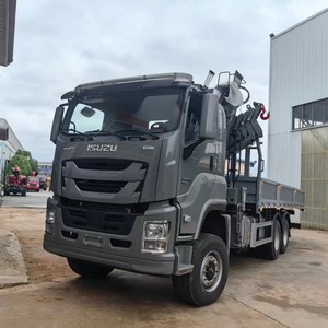 Camion grue Isuzu 6x4 GIGA FTR 16 tonnes 20 tonnes avec bras articulé, chargeur à flèche pliante, plateau et moteur ISUZU - Product Image 3