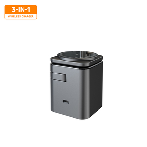 Cargador inalámbrico magnético plegable 3 en 1 de apertura/cierre automático de silicona ABS negro de alta calidad superventas - Product Image 6