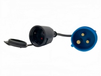 Adaptateur ZNPON 16amp à 16amp Prise CEE 3 broches vers prise SCHUKO, GX01P-1