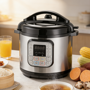 Cuisinière multifonction de haute qualité, cuiseur à pression électrique pour usage domestique, cuiseur à riz en acier inoxydable 12L avec commande numérique KC04010 - Product Image 1