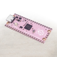 Untuk Papan Pengembangan Raspberry Pi Pico RP2040 Dual-Core 264KB Mikrokomputer Daya Rendah Antarmuka USB-C Lapisan ENIG Warna Pink