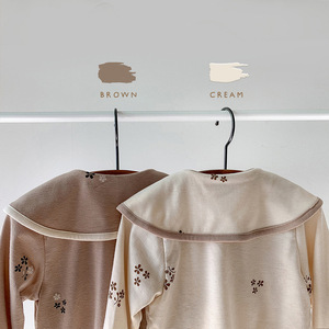 Combinaison en tricot <span class=keywords><strong>pour</strong></span> bébé unisexe Hongbo, printemps <span class=keywords><strong>2023</strong></span>, coton, manches longues, fermeture éclair à la cheville, col Peter Pan - Product Image 6