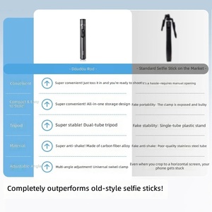 ไม้เซลฟี่แบบขาตั้งพื้นในตัว พร้อมด้ามจับแบบพกพา - Product Image 5