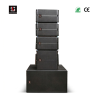 Système de sonorisation professionnel pour scène extérieure, enceinte Line Array miniature Lase Sound LA-1, double haut-parleur de 6,5 pouces, 300 W RMS, étanche, pour mariage et événements