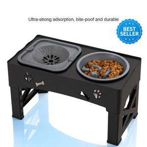 Set di Ciotole per Animali Domestici in Acciaio Inox Stabile e Anti-Ribaltamento, con Bordo Antisgocciolamento, Doppio Contenitore Portatile per Gatti, Cani e Piccoli Animali - Product Image 5