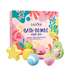 ชุดลูกบอลเกลืออาบน้ำบัวกวนย่า นมแพะ คอลลาเจน ผลไม้ ออร์แกนิค เกลือทะเลสีเทา 6 ชิ้น ให้การอาบน้ำที่สดใสและผ่อนคลาย - Product Image 6