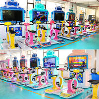 Centre de jeux de courses de bicyclettes à pièces Machine de jeux de courses d'intérieur pour enfants