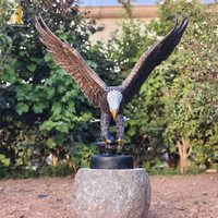 Design personnalisé Décoration extérieure Laiton Bronze Aigle Statue à vendre