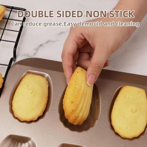 Nâng Cấp Dày 12-Di Động <span class=keywords><strong>Madeleine</strong></span> Baking Pan Không Dính Chịu Nhiệt Khay Nướng Tự Chế Vỏ Hình Dạng Bánh Khuôn Cho Bánh - Product Image 2