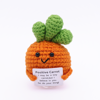Poupées et jouets en peluche à énergie positive, tissés à la main, en forme de légumes, tricotés et au crochet