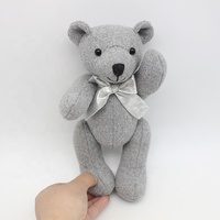 Ours en peluche gris personnalisé, jolis cadeaux promotionnels, décoration de fête