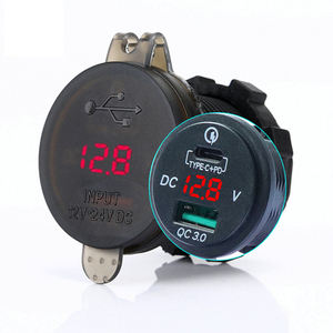 <span class=keywords><strong>Chargeur</strong></span> de <span class=keywords><strong>voiture</strong></span> rapide 36W PD QC3.0, prise USB 12V 24V, <span class=keywords><strong>chargeur</strong></span> rapide avec affichage LED du voltmètre, <span class=keywords><strong>chargeur</strong></span> multiple USB - Product Image 2