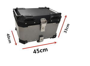 55L 80L moto produits en aluminium boîte supérieure boîte arrière boîte de rangement de bagages pour BMW <span class=keywords><strong>Honda</strong></span> Forza300 coffre - Product Image 6