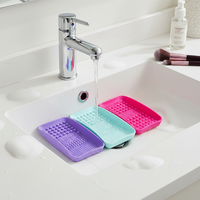 Tapis de nettoyage carré en silicone écologique pour pinceaux de maquillage et outils de beauté