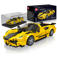 Mould King 27141 Supercar italienne à carrosserie large en fibre de carbone V8, Blocs de construction de voiture de course 8 Grid, Kits de briques de montage DIY pour garçon