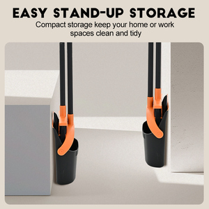 OKKiHOME - Combo de Escoba y Recogedor que Ahorra Espacio, con Diseño Plegable para un Almacenamiento Compacto en Armarios o Cuartos de Servicio - Product Image 4
