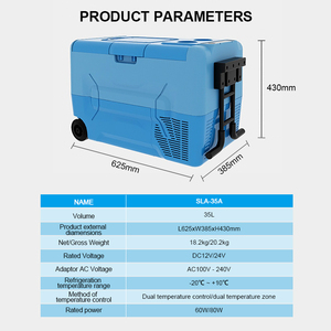 Nouveau design, réfrigérateur portable pour camion 12/24V, réfrigérateur de voiture 35L, réfrigérateur portable à l'intérieur de la cabine du camion - Product Image 6