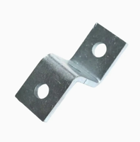 Support d'angle en Z à 2 trous en acier galvanisé à chaud, support de haute qualité pour profilés de poteaux