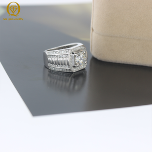 Custom Lab Diamond <b>Men</b> <b>Ring</b> with Gold or Platinum VVS1 D Color Diamond IGI Certificate Lab Grown Diamond Jewelry - Product Image 3
