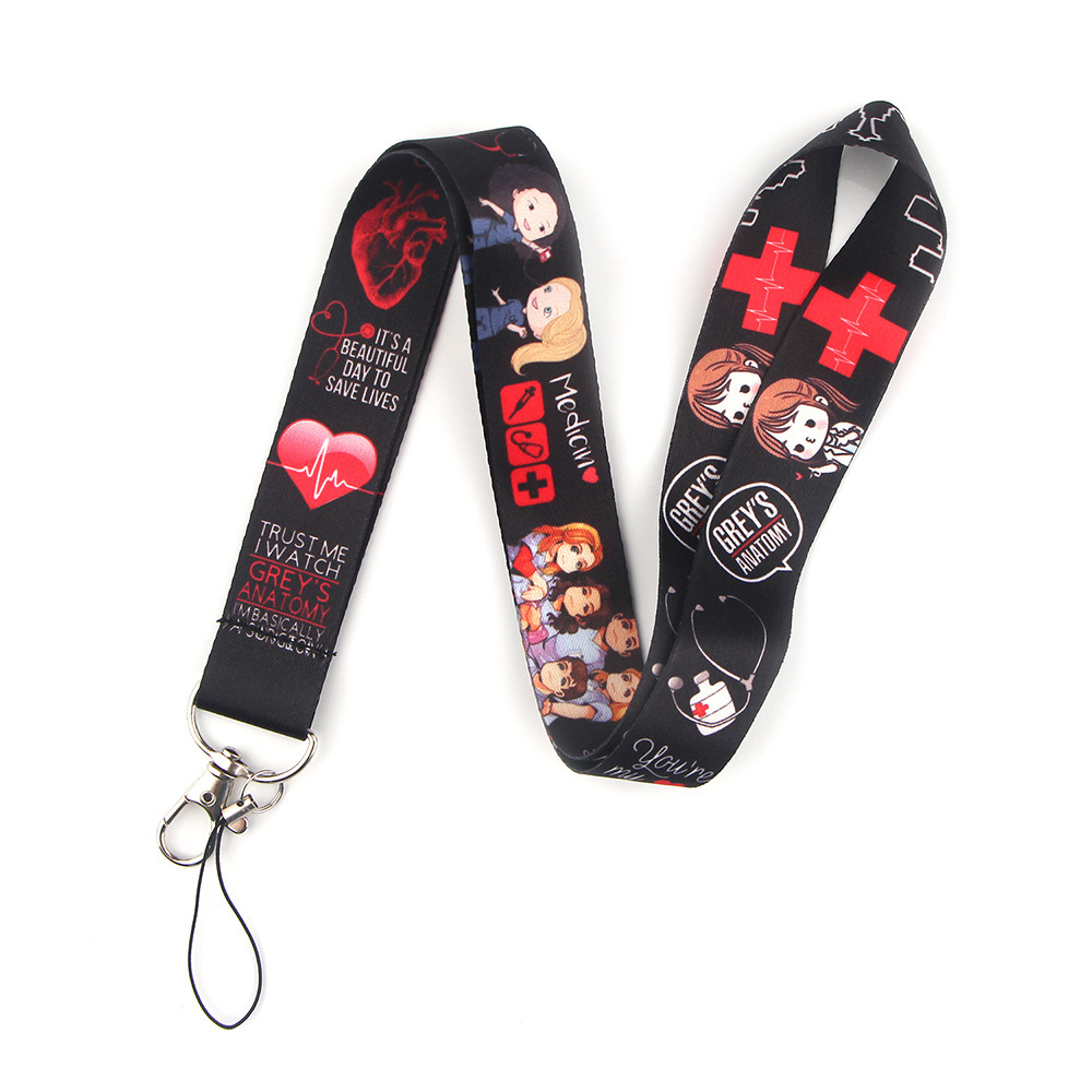 Lovely Cartoon Doctor Nurse Lanyards Accessories Promotional Gifts Phone Neck Lanyard Anti-Lost Portable Card Holder Lanyards Image 5
