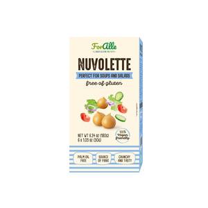 Snack Tradicional Crujiente y Salado Hecho en Italia, Sin Gluten, Nuvolette con Aceite de Oliva, 6x30g (180g) - Product Image 1