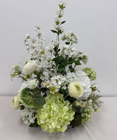 Weiß-Rosa-Grünes Künstliches Blumenarrangement Künstliche Seidenblumen-Kugel für Hochzeit Event Blumen-Party-Dekoration