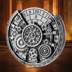 Exclusivo Juego de Dados Metálicos 7 en 1 con Diseño Retro de Engranajes, Ruleta Giratoria, Accesorios para Juegos de Rol, Caja de Regalo - Product Image 2