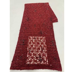 New Polyester Lụa Chủ Đề Hỗn Hợp Với Đặc Biệt Thêu Đục Lưới Dưới Tinh Tế Và Thanh Lịch Totem Ren Vải Cho Dresses - Product Image 5