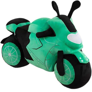 Cojín de Peluche <span class=keywords><strong>con</strong></span> Forma de Motocicleta Verde al por Mayor, Cojín de Peluche para Cama, Sofá, Decoración del Hogar, Peluche Suave de Dibujos Animados <span class=keywords><strong>con</strong></span> Forma de Motocicleta - Product Image 1