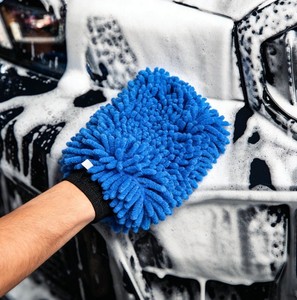 Guanto in Microfibra Professionale OEM 8x10" per Lavaggio Auto, Interni e Pulizia Domestica, Grande Guanto in Ciniglia per Detailing SGCB all'Ingrosso - Product Image 3