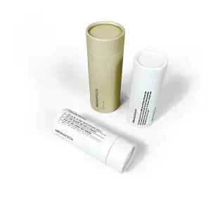 Logotipo personalizado impresso maquiagem skincare presente embalagem caixa óleo essencial papelão papel tubo para aromaterapia