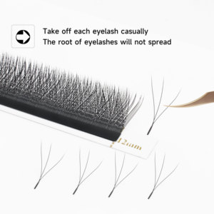 XIUSUZAKI Extensiones de Pestañas Postizas en Forma de W <span class=keywords><strong>y</strong></span> <span class=keywords><strong>Y</strong></span> con Curvatura C, D, L, M, LU para Volumen 3D, 4D, 5D, 6D, 7D, 8D con Abanicos Prearmados - Product Image 3