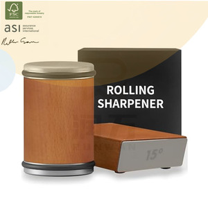 Accessoires <span class=keywords><strong>de</strong></span> <span class=keywords><strong>cuisine</strong></span>, <span class=keywords><strong>aiguiseur</strong></span> <span class=keywords><strong>de</strong></span> <span class=keywords><strong>couteaux</strong></span> à roulettes en bois écologique avec poignée en diamant, angle réglable, pour la décoration <span class=keywords><strong>de</strong></span> la maison et les cadeaux - Product Image 1