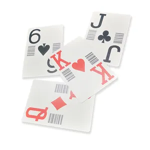 Jumbo index barcode poker deck packaging playing cards advertising custom paper scan playing cards