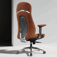 Chaise de bureau ergonomique moderne pour PDG, design exécutif en cuir silicone, avec options de ventilation du siège et fonctions de massage lombaire
