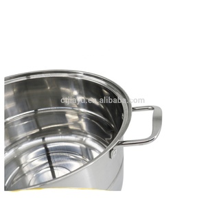 Ensemble de cuisson vapeur pour <span class=keywords><strong>couscous</strong></span> avec 2 plateaux, OEM/ODM, en acier inoxydable poli miroir intérieur et extérieur, 28 cm, 30 cm, couvercle visible en métal - Product Image 2