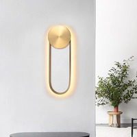 Lampe murale LED au design nordique de luxe pour salon, chambre à coucher, hôtel