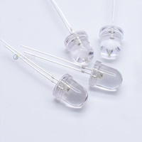 Diodes LED Czinelight de haute qualité, rondes, transparentes, 8 mm, jaunes, rouges, bleues, blanc chaud, pour lampes de poche et perles de lampe