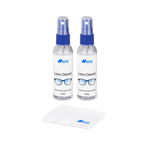 Nettoyant liquide pour lunettes, écrans <span class=keywords><strong>de</strong></span> caméra et lentilles avec chiffon en microfibre et spray nettoyant - Product Image 1