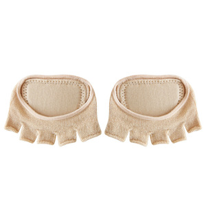 Nouvelle collection été : Chaussettes fines à cinq doigts pour femme, à talon haut, bout <span class=keywords><strong>ouvert</strong></span>, couleur unie, antidérapantes, absorbant la transpiration, usage quotidien - Product Image 1