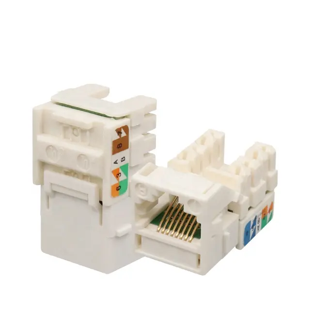 Connecteur Réseau Pas Cher Coupleur Cat6 Cat5e Cat6a 8p8c Rj45 utp Femelle Keystone Jack