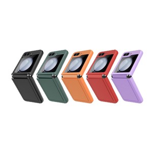 เคสโทรศัพท์แบบพับได้ Samsung Z Flip 5 ลายสี่เหลี่ยม ดีไซน์มินิมอล ป้องกันการตกกระแทก สำหรับการจัดหาสินค้าข้ามพรมแดน - Product Image 5