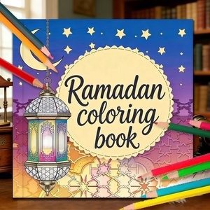 Libro da Colorare Personalizzabile per il Ramadan, Set <span class=keywords><strong>di</strong></span> Cancelleria Regalo per Adulti e Bambini con Ansia, <span class=keywords><strong>Libri</strong></span> da Colorare Personalizzati per Adulti - Product Image 3