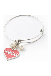 Bracelet en fil d'argent personnalisé, numéro DST 1913, charme Shiled Legacy HBCU, bracelet Delta Bangle - Product Image 6