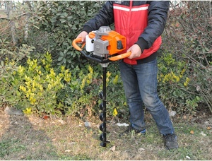 <span class=keywords><strong>Petite</strong></span> <span class=keywords><strong>tarière</strong></span> thermique 52cc/63cc à moteur 2 temps avec embouts de 4, 6, 8 et 12 pouces - Product Image 4