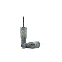 Outils abrasifs Tête de polissage granuleuse à tige de 6 mm pour l'ébavurage et la finition en une seule opération